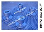 YBS TYPE MARINE ROUND FLOOR DRAIN, ROUND DECK FLOOR DRAIN WITH FLANGE, ROUND