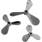 SUS304 Spiral Three Blade Propeller Wide Blade For Liquid With Suspended Solids