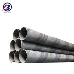 Punching Service A53 Spiral Welded Black Mild Carbon Steel Tube Round Welded