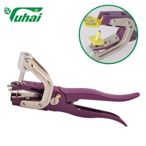 Wholesale Livestock Ear Tag Applicator Purple Animal Metal Identification Tagger Plier from china suppliers