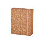 Rigid Book Shape Cardboard Wig Box Wheat Color With Stretch Rubber String