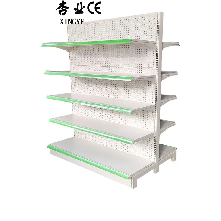 Factory customized color size supermarket shelves metal display rack