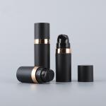 Full PP Airless Plastic Bottle 5ml 10ml 15ml 20ml 30ml 50ml Matte Black Airless
