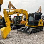 Used Mini Excavator Komatsu PC70-8 Second Hand Digger 48.5KW Rated Power In