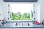 Aluminum Sliding Kitchen Glass Balcony Folding Window