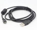1m Digital Camera Magnetic Ring Mini USB Data Charger Cable with Ferrite