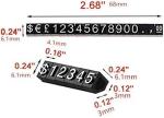 Jewelry Store Display Digital Cube Tag Holder with Custom Plastic Retail Display