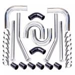 4" Polished Aluminum Universal Intercooler 450*140*50, Universal Intercooler for