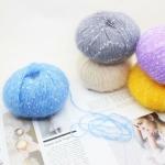 Anti Bacteria Durable Mohair Acrylic Blend Yarn , Breathable Wool And Silk Blend