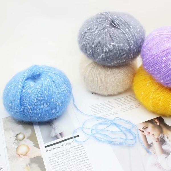 Anti Bacteria Durable Mohair Acrylic Blend Yarn , Breathable Wool And Silk Blend