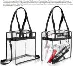 Eco-Friendly Customized PVC Bag for Shopping, cosmetic packaging handle zipper