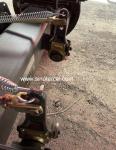 Tri Axles Flat Bed Semi Trailer Blue 40ft Flatbed Semi Trailer