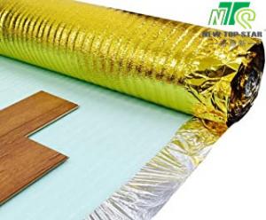 Wholesale Gold Vapor Hardwood Flooring Underlayment , Polyethylene Foam Solid Wood Floor Underlay from china suppliers