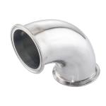 Casting Sanitary Stainless Steel 304 316L Tri-Clamp Quick Install and Weld Elbow