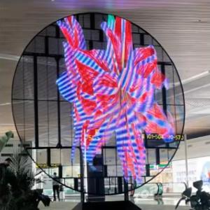 Wholesale P3.97-P7.81 Transparent Window Round Led Display Screen Flexible from china suppliers