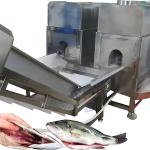 Fish cleaning belly back opening cutting machine killing fish descaling machine