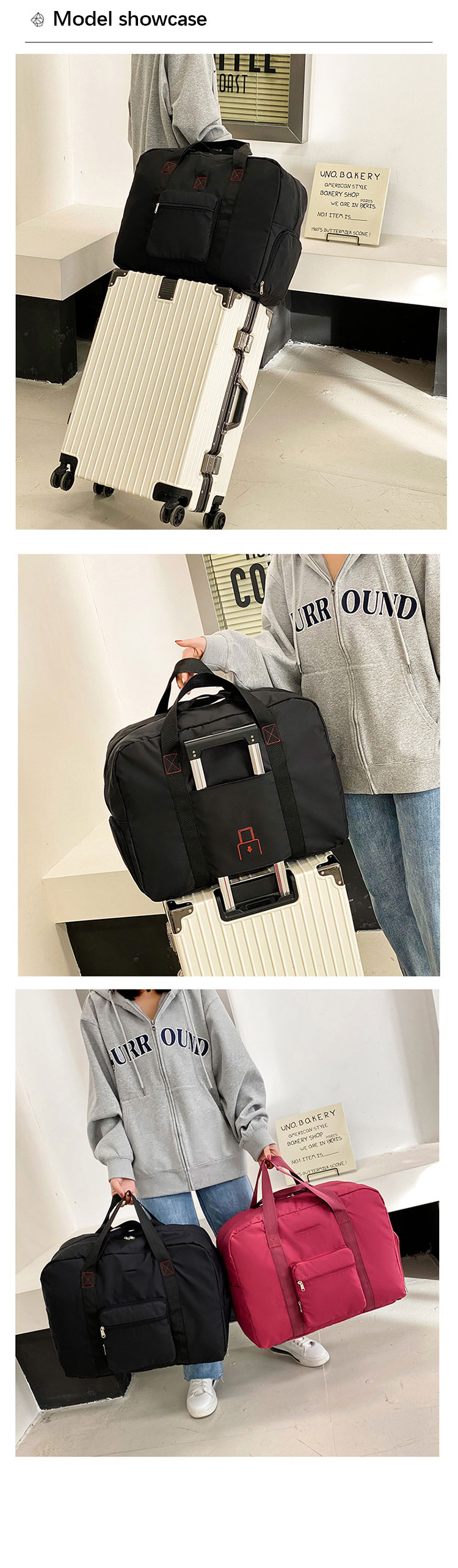 Customizable Expandable Dry Wet Gym Bags Womens Holdall Weekend Bag Waterproof