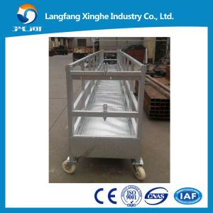 Wholesale ce hot galvanized suspended platform， glass cleaning cradle ，zlp gondola chimney from china suppliers