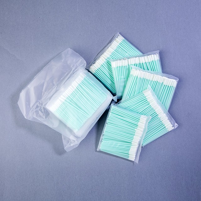 Electronic Assembly ESD Safe Foam Tip Swabs Disposable with Green PP Stick