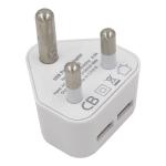 5V 2.1A Dual USB Charger Travel Power Adapter for South Africa and India