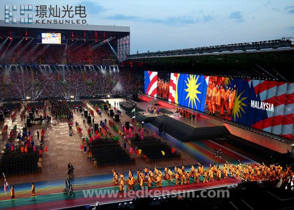 Quality 1/2 Scan Stadium LED Display With Various Cabinet Material 1280 * 960mm for sale