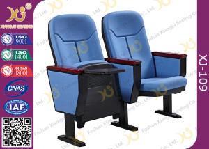 Wholesale Gravity Wear - Resistant Fabric Church Auditorium Chairs With Writing Pad from china suppliers