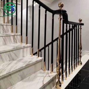China Peak Black Deck Aluminum Stair Railing Hand And Base 1200mm 1500mm 1800mm Height on sale