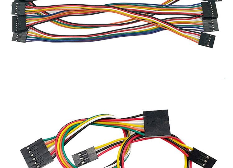 2p 3p 4p 5p 6p 7p 8p 9p 10p Female to Female 2.54mm Dupont Connector Ribbon Jumper Wire