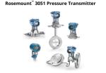 Rosemount 3051CD3A Rosemount ™ 3051 Pressure Transmitter