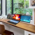 FHD 1080P 13.3" Laptop Screen Extender Trio 3 Monitor 5 Volts ODM