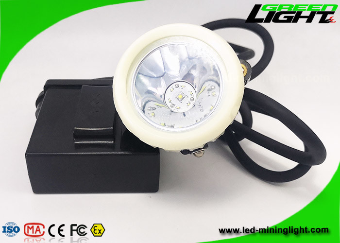 High Beam 216lum 450mA Corded Mining Cap Lights 10000lux 6.6Ah