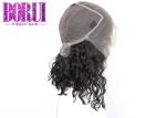 Natural Hairline With Baby Hair Short Water Wave Bob , Human Front Lace Wigs