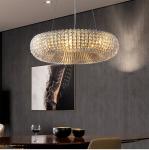 Luxury Circle Crystal Chandelier For Living Room Led Home Decor Lamp large