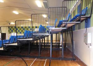 Wholesale Sport Games Spectator Arena Stage Seating HDPE Material Customized With Aisle Steps from china suppliers