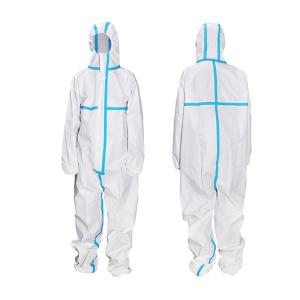 Wholesale Hospital Staff Disposable Protective Gowns Coverall Suit For Virus Protection from china suppliers