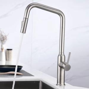 Wholesale Smart Single Hole Kitchen Faucet With Sprayer High Arc Tubular Spout Mixer from china suppliers