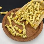 Japanese Thailand Green Seaweed Rice Cracker Snacks Spiral Shaped