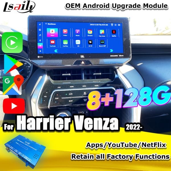 Lsailt OEM Android Upgrade Module for Harrier Venza Toyota 2022-12.3 Inches