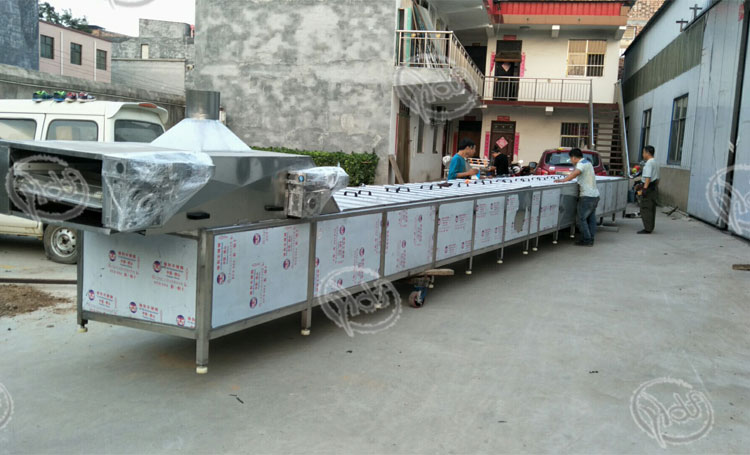 High quality Double pasteurized cooling air drying production line
