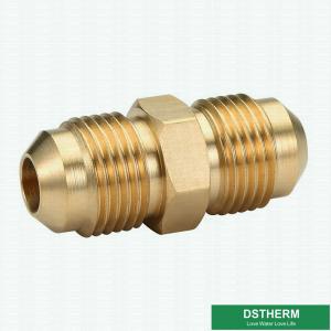Wholesale 45 Degrees Brass Angle Flare Fitting Equal Threaded Union Coupling Pipe Fittings For Gas Use from china suppliers