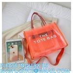 Wholesale Summer Clear Mesh PVC Beach Bags Transparent Design Tote Bags Women