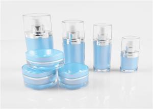 Wholesale Dreamy Lemon Yellow Acrylic Cream Jar With Lid , ABS Custom Cosmetic Packaging from china suppliers