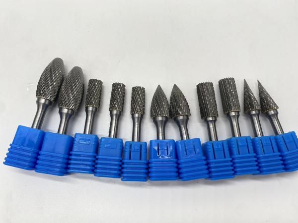 Tungsten Carbide Rotary Burrs for Woodworking Carving 1/4 Inch Shank Double