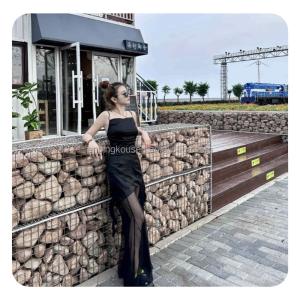 Wholesale 1x1x2m 2x1x1m 5mm Welded Mesh Retaining Wall Gabion Cage Fence for Garden Landscaping from china suppliers