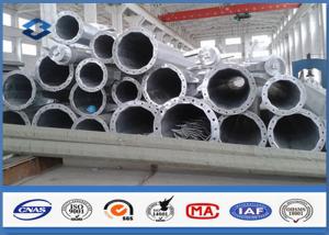 China 7M ~ 15M Steel Tubular Structures Electric Power Pole Polygonal shppe Low Voltage on sale