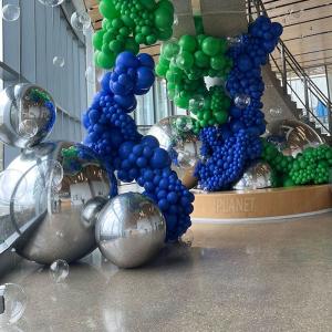 Wholesale Giant Christmas Inflatable Metallic Balls PVC Mirror Ball Inflatable Mirror Balloon For Stage from china suppliers