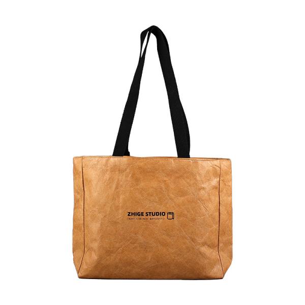 Vintage Dupont Paper Handbag Customized With Colorful LOGO Tyvek Non-Tearable