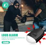 130DB Rechargeable Safety Alarm Keychain LED Flashlight For Women Kids