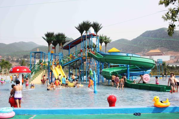 Big Water Park Playground Ashland / DSM Resin For Family Funny Game