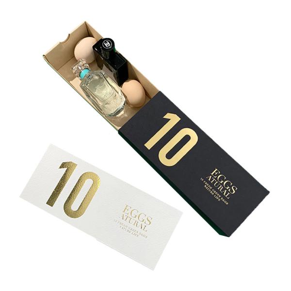 Personalized Gold Stamping Cardboard Egg Cartons Easter Pulp Tray Storage Gift